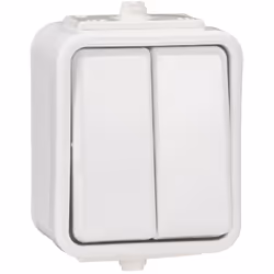 Gamme de produits : Cedar Type de produit ou de composant : interrupteur double Couleur du couvercle : Blanc (RAL 9003) Fonct ...