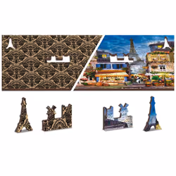 WOODEN.CITY FR 0004-XL puzzle Puzzle à formes 600 pièce(s) Ville