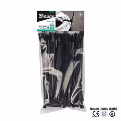 Bradas TS1188400B, Noir, 1 tête(s), CE, PAHs, 400 mm, 8,8 mm, 100 pièce(s)