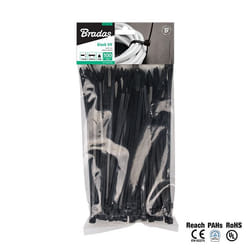 Bradas TS1188450B serre-câbles Noir 100 pièce(s)
