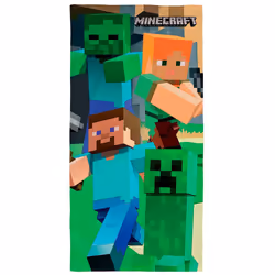 Serviette de plage en coton Educa Borras Minecraft