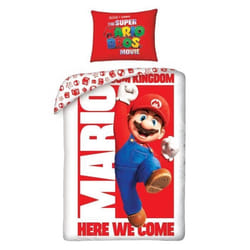 Film Nintendo Super Mario Bros Nous voici Ensemble de housse de couette simple