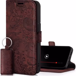 SURAZO Étui de Protection en Cuir véritable 2.0 pour Apple iPhone 14 Plus - Rabat - avec Aimant - Compartiment pour Cartes -  ...