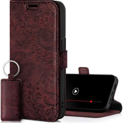 SURAZO Étui de Protection en Cuir véritable 2.0 pour Apple iPhone 14 Plus - Rabat - avec Aimant - Compartiment pour Cartes - Prot