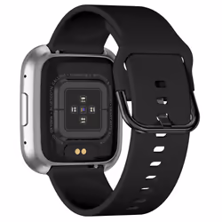 Garett Electronics GRC Style Montre connectée Argent bracelet silicone Noir - Vue supplémentaire 6