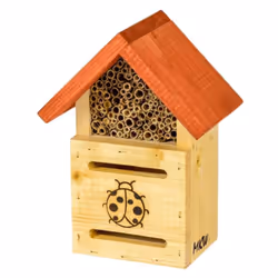 Produit en Europe. Le cadre et le compartiment de reproduction des coccinelles sont faits de pin massif ou de bois d'épinette ...