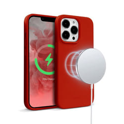Coque de téléphone - CRONG - Color Cover - iPhone 13 Pro Max - Rouge - Compatible MagSafe
