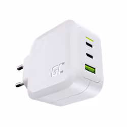 Green Cell CHARGC08W chargeur d'appareils mobiles Écouteurs, Netbook, Smartphone, Tablette Blanc Secteur Charge rapide Intérieure
