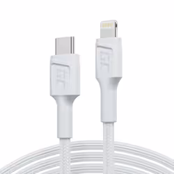 Green Cell GC PowerStream, 1 m, Lightning, USB C, Mâle, Mâle, Blanc