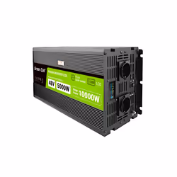 Green Cell Przetwornica napicia PowerInverter LCD 48 V 5000W/10000W Przetwornica samochodowa z wywietlaczem - czysty sinus