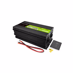 Green Cell Przetwornica napicia PowerInverter LCD 48 V 5000W/10000W Przetwornica samochodowa z wywietlaczem - czysty sinus 10 kVA Noir