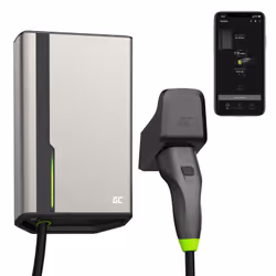 Green Cell EVGC021A2275, Gris, Mur, Aluminium, LED, Noir, Erreur, Activité, Panne, Chargement, Énergie