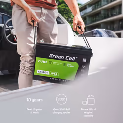 Green Cell LFPGC12V60AH Batterie de l'onduleur Phosphate de fer lithié (LiFePo4) 12,8 V 60 Ah - Vue supplémentaire 4
