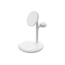 Green Cell MSST-GC-3IN1-W chargeur d'appareils mobiles Écouteurs, Casque, Smartphone, Smartwatch Blanc Recharge sans fil Auto