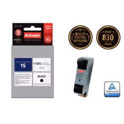 Activejet Encre AH-15R (remplacement HP 15 C6615N ; Premium ; 50 ml ; noir)