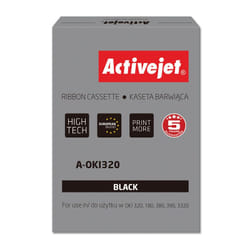 Activejet Ruban A-OKI320 (remplacement OKI 9002303 ; 3000000 caractères ; Supreme ; noir) 100 pièces