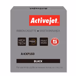 Activejet Ruban A-KXP160 (remplacement Panasonic KXP160 ; Suprême ; noir), Panasonic KXP: 160, 2130, 2135, 3135., Noir, Dot M ...