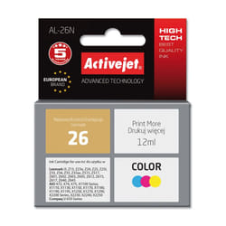 Activejet Encre AL-26N (remplacement Lexmark 26 10N0026 ; Suprême ; 12 ml ; couleur)