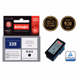 Activejet Encre AH-339R (remplacement HP 339 C8767EE ; Premium ; 35 ml ; noir), Rendement élevé (XL), Encre à pigments, 35 ml ...