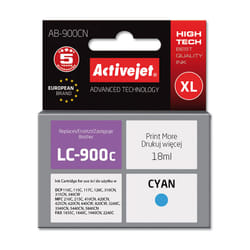 Activejet Encre AB-900CN (remplacement Brother LC900C ; Suprême ; 17,5 ml ; bleu)