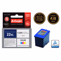Activejet Encre AH-22RX (remplacement HP 22XL C9352A ; Premium ; 18 ml ; couleur)