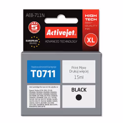 Activejet Encre AE-554N (remplacement Epson T0554 ; Suprême ; 12.5 ml ; jaune), Rendement élevé (XL), Encre à pigments, 15 ml ...