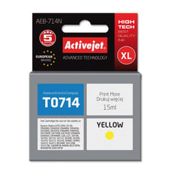 Activejet Encre AEB-714N (remplacement Epson T0714, T0894, T1004 ; Suprême ; 15 ml ; jaune)