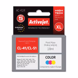 Activejet Encre AC-41R (remplacement Canon CL-41 ; Premium ; 18 ml ; couleur)