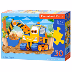 Castorland Yellow Digger 30 pcs, 30 pièce(s), Dessins animés, 4 an(s)