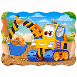 Castorland Yellow Digger 30 pcs Contour pour puzzle 30 pièce(s) Dessins animés