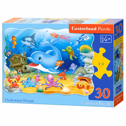 Castorland Underwater Friends 30 pcs, 30 pièce(s), Dessins animés, 4 an(s)