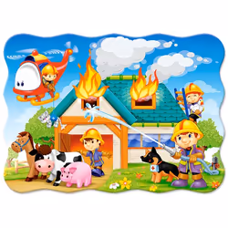 Castorland Fire Brigade in Action 30 pcs, 30 pièce(s), Dessins animés, 4 an(s)