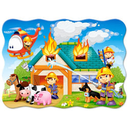 Castorland Fire Brigade in Action 30 pcs Contour pour puzzle 30 pièce(s) Dessins animés