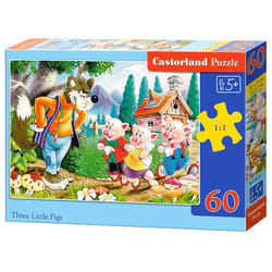 Castorland Three Little Pigs 60 pcs Jeu de puzzle 60 pièce(s) Dessins animés