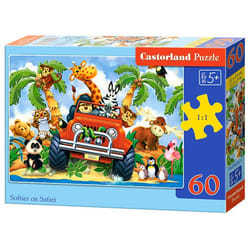 Castorland Softies on Safari 60 pcs Jeu de puzzle 6 pièce(s) Dessins animés