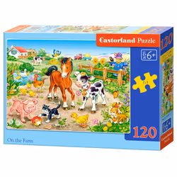 Castorland On the Farm 120 pcs, 120 pièce(s), Dessins animés, 6 an(s)