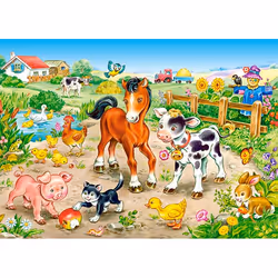 Castorland On the Farm 120 pcs Jeu de puzzle 120 pièce(s) Dessins animés