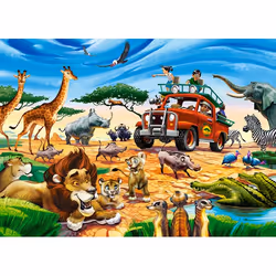 Castorland Safari Adventure 180 pcs Jeu de puzzle 180 pièce(s) Dessins animés