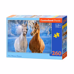 Castorland The Winter Horses 260 pcs, 260 pièce(s), Faune, 8 an(s)