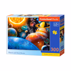 Castorland Planets and their moons 300 pcs, 300 pièce(s), Espace, 8 an(s)