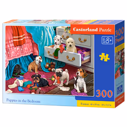 Castorland Puppies in the Bedroom 300 pcs, 300 pièce(s), Animaux, 8 an(s)
