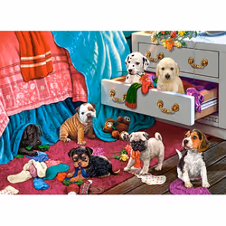 Castorland Puppies in the Bedroom 300 pcs Jeu de puzzle 300 pièce(s) Animaux