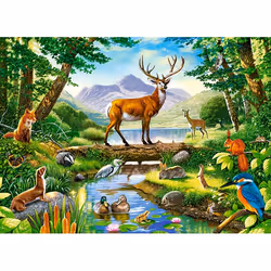 Castorland Woodland Harmony 300 pcs Jeu de puzzle 300 pièce(s) Animaux