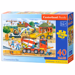 Castorland Construction Site 40 Maxi pcs, 40 pièce(s), Dessins animés, 4 an(s)