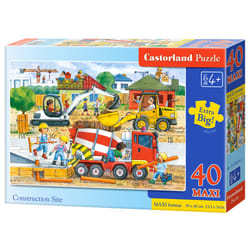 Castorland Construction Site 40 Maxi pcs Jeu de puzzle 40 pièce(s) Dessins animés