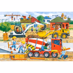 Castorland Construction Site 40 Maxi pcs Jeu de puzzle 40 pièce(s) Dessins animés