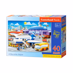 Castorland A Day at the Airport 40 Maxi pcs, 40 pièce(s), Dessins animés, 4 an(s)