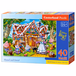 Castorland Hansel and Gretel 40 MAXI pcs, 40 pièce(s), Dessins animés, 4 an(s)