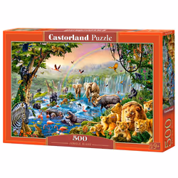 Castorland Jungle River 500 pcs, 500 pièce(s), Faune, 9 an(s)
