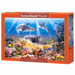 Castorland Dolphins Underwater 500 pcs, 500 pièce(s), Flore et faune, 9 an(s)